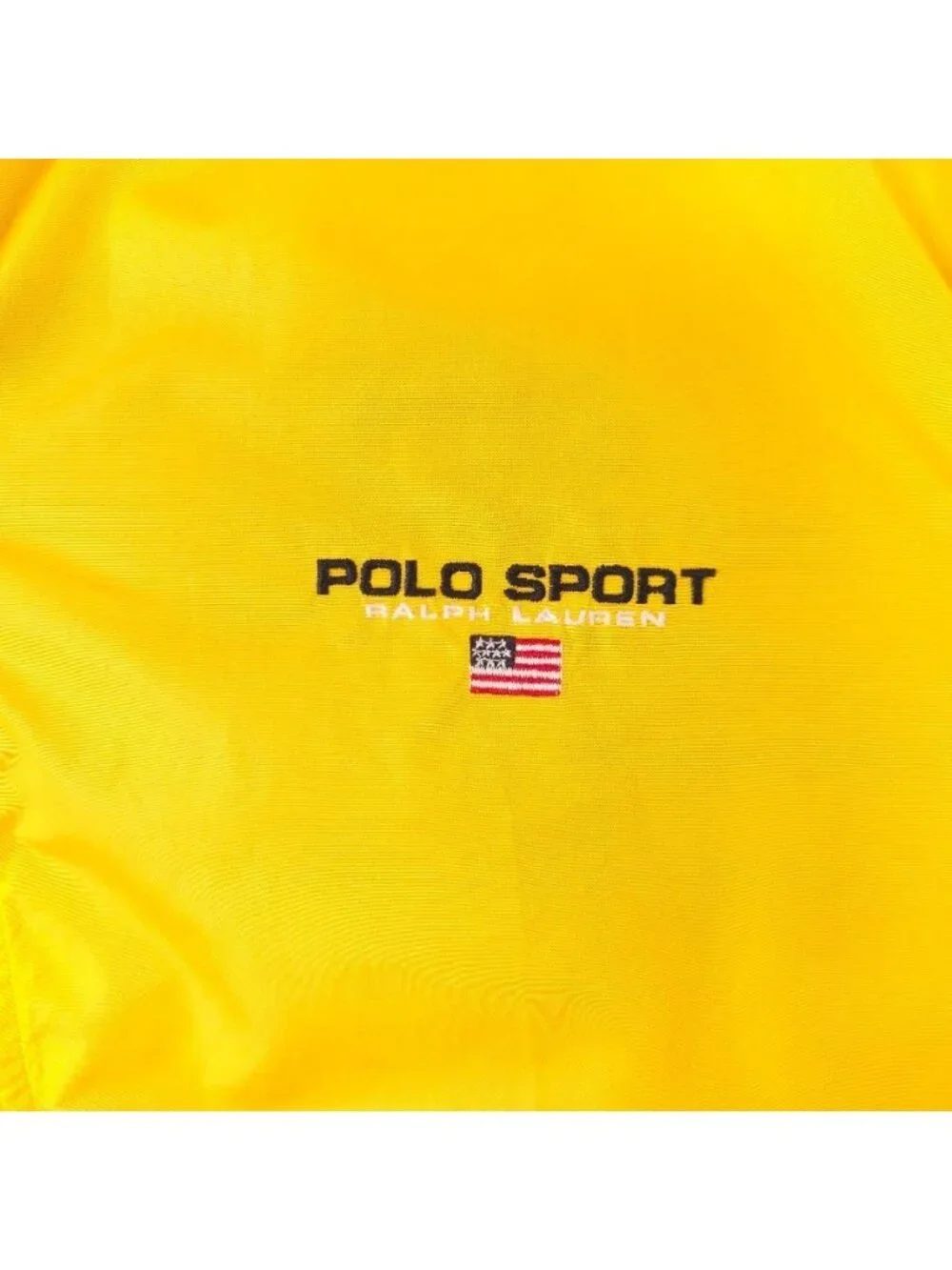 Vintage Polo Sport Windbreaker Jacket Mens Size Medium Yellow 90s Vest